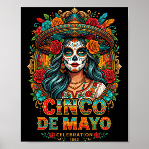 Affiche Hommes Cinco De Mayo 1862 Fête Jour Hispanique De
