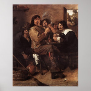 Affiche Hommes de tabagisme d'Adriaen Brouwer