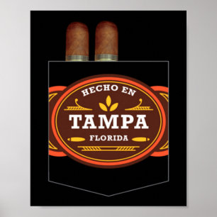 Affiche Hommes fait à Tampa amateur de cigare Ybor City Ta