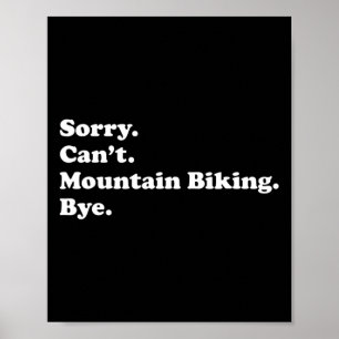 Affiche Hommes Femmes Garçons Ou Filles Vélo De Montagne D