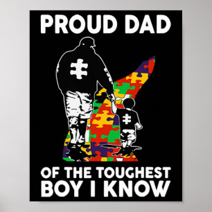 Affiche Hommes Fier Papa Du Garçon Le Plus Touché Je Conna