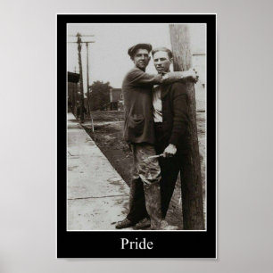 Affiche Hommes gays : Démonstration publique d'affection e