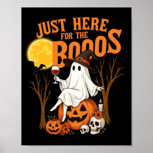 Affiche Hommes ici pour les boos Halloween drôle femmes fa