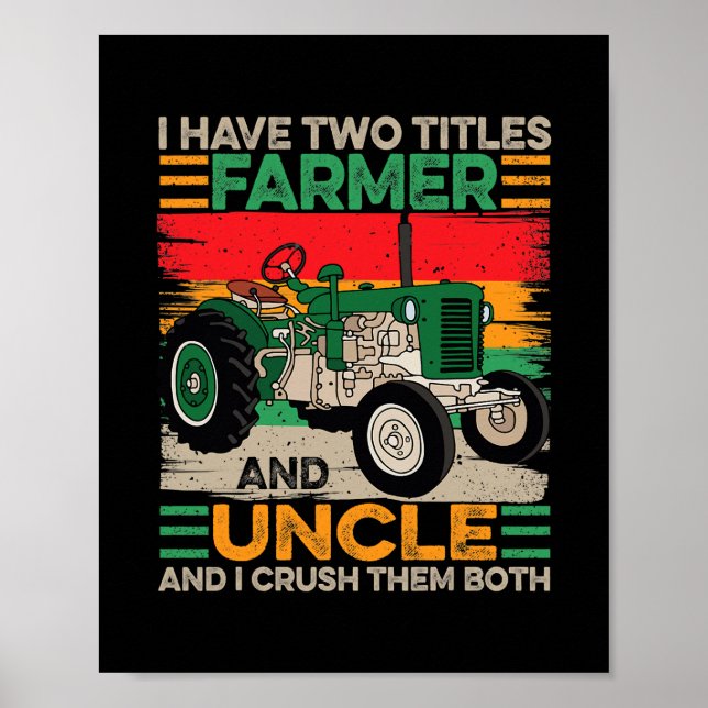 Affiche Hommes J'ai deux titres Farmer et Oncle Pères (Devant)