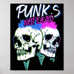 Affiche Hommes punks et non squelettes agencés par le gouv