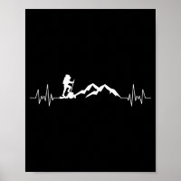 Hommes ski battement de coeur skidiving montagne c