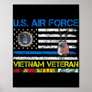 Affiche Hommes U.s Air Force Vietnam Vétérinaire, Usaf Vét