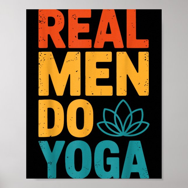 Affiche Hommes Yoga Réel (Devant)