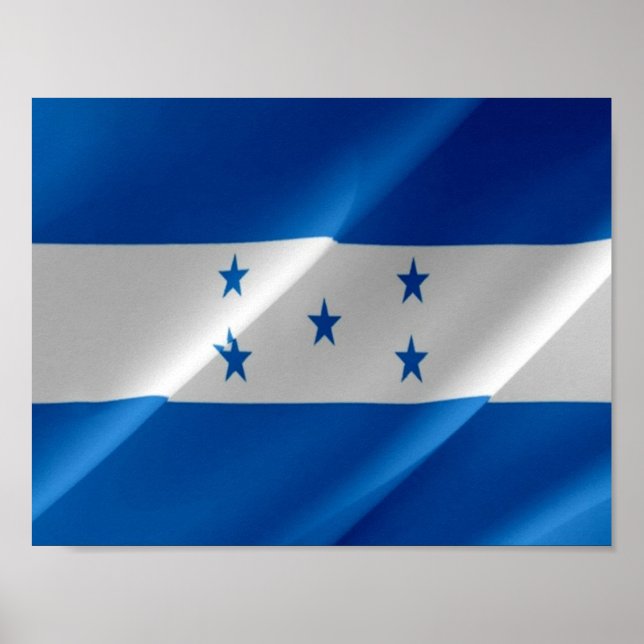 Affiche Honduras - Drapeau Honduregna - (Devant)