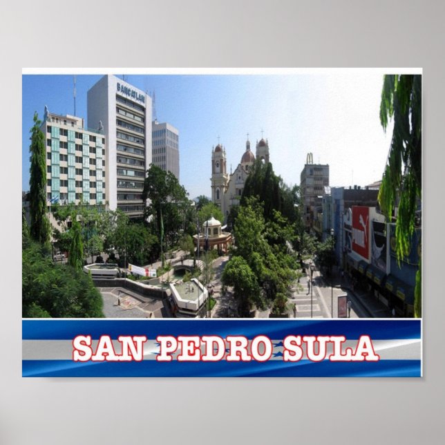 Affiche Honduras - San Pedro Sula - (Devant)