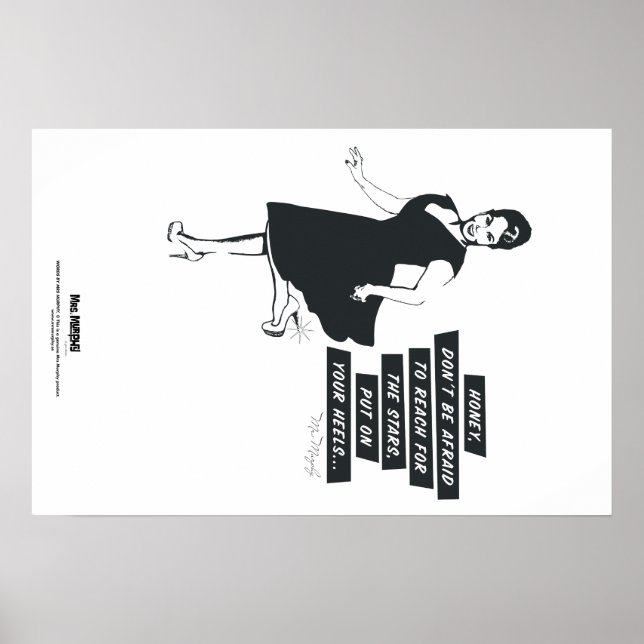 Affiche Honey, don't be afraid to reach for the stars. (Devant)