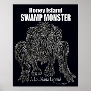 Affiche HONEY ISLAND SWAMP MONSTER a LOUISIANA LEGEND