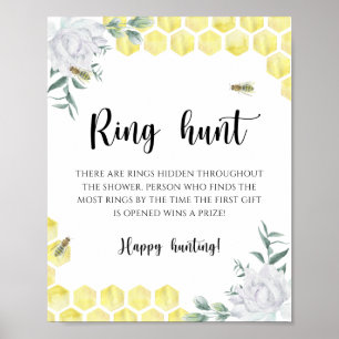 Affiche Honeycombes nuptiale - Ring chasse nuptiale jeu de