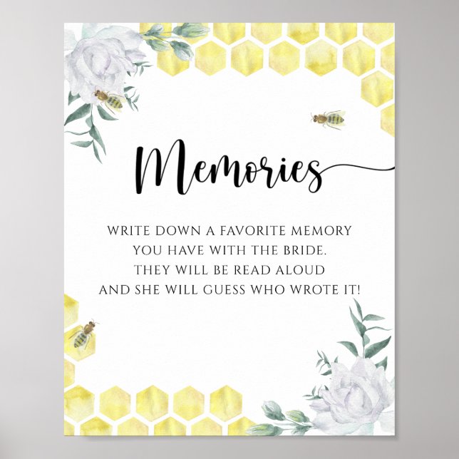 Affiche Honeycombs - Souvenirs avec l'affiche de la mariée (Devant)