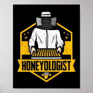 Affiche Honeyologue Beekeeper Honey Bee