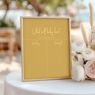 Affiche Honeypeb Genre Reveillez Garçon ou Girl Chart