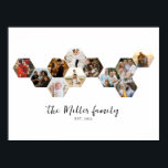 Affiche Honeypeb Hexagon Photo Collage 11 Photos Famil<br><div class="desc">Ceci est un collage photo hexagone nid d'abeilles qui convient à 11 photos. C'est le cadeau parfait pour un être aimé pour son anniversaire,  anniversaire ou Noël. Photos de prostooleh / Freepik.</div>