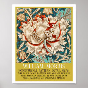Affiche Honeysuckle Pattern - Design of William Morris