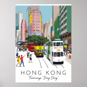 AFFICHE HONG KONG – DING DING TRAM