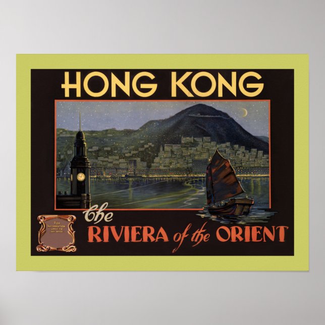 Affiche Hong Kong ~ Riviera de l'Orient (Devant)