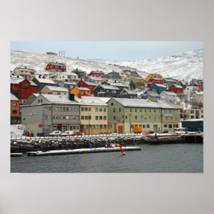 Affiche Honningsvåg, Norvège