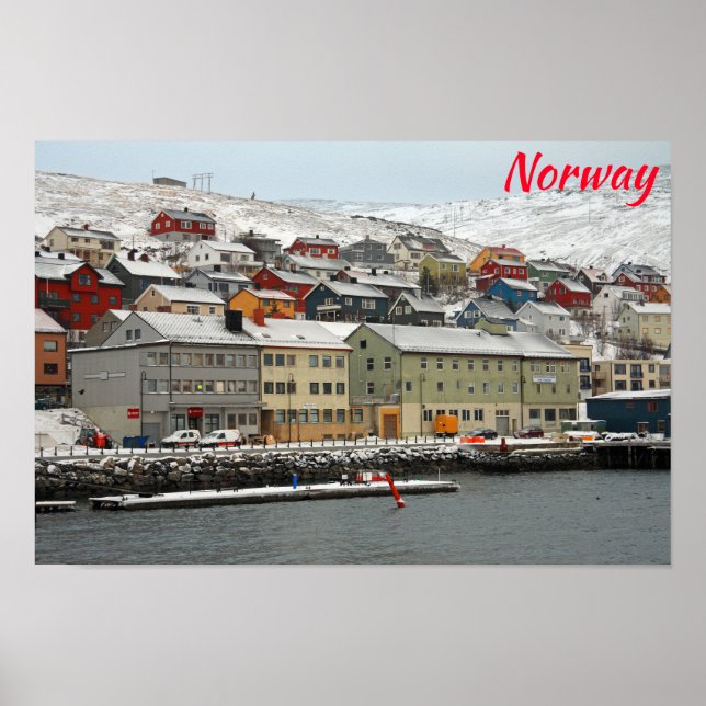 Affiche Honningsvåg, Norvège (Devant)