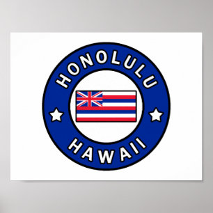 Affiche Honolulu Hawaii