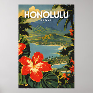 Affiche Honolulu Nostalgic