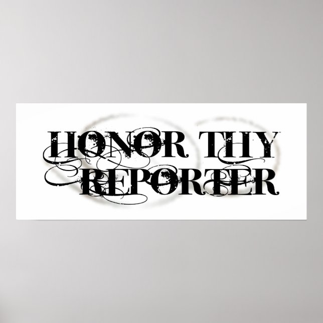 Affiche Honor Thy Reporter (Devant)
