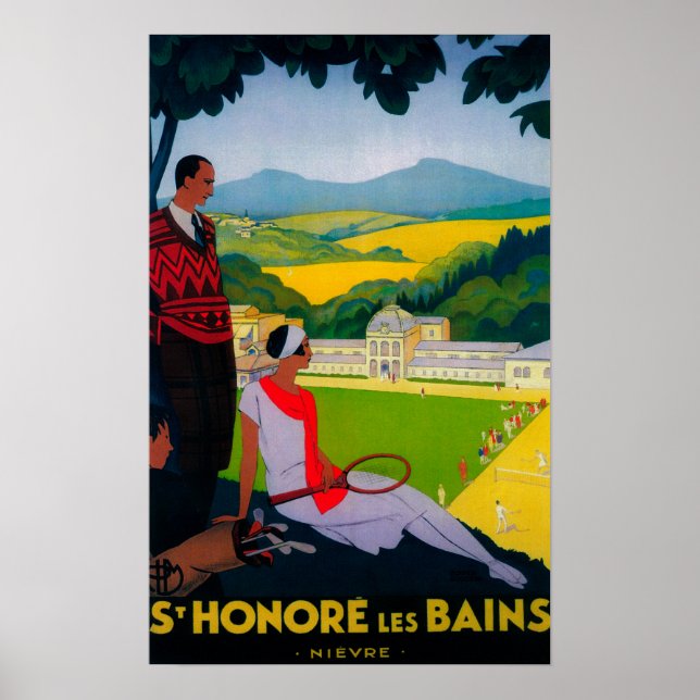 Affiche Honore Les Bains Vintage PosterEurope (Devant)
