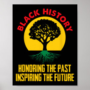 Affiche Honorer le passé Inspirant Futur Mois de l'histoir