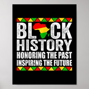 Affiche Honorer le passé Inspirant Futur Mois de l'histoir