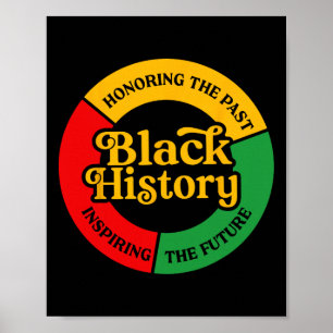 Affiche Honorer le passé inspirant l'avenir Afro-Américain