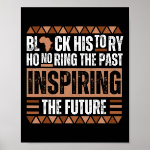 Affiche Honorer le passé Inspirer l'avenir Histoire noire