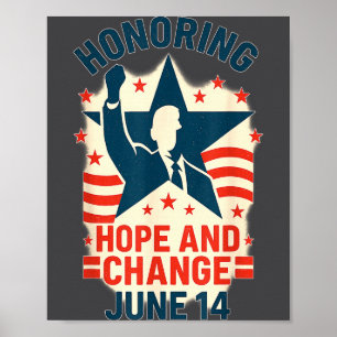 Affiche Honorer l'espoir et le changement_journee Obama to