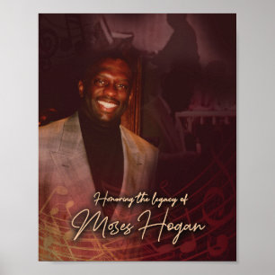 Affiche Honorer l'héritage de l'affiche de Moses Hogan