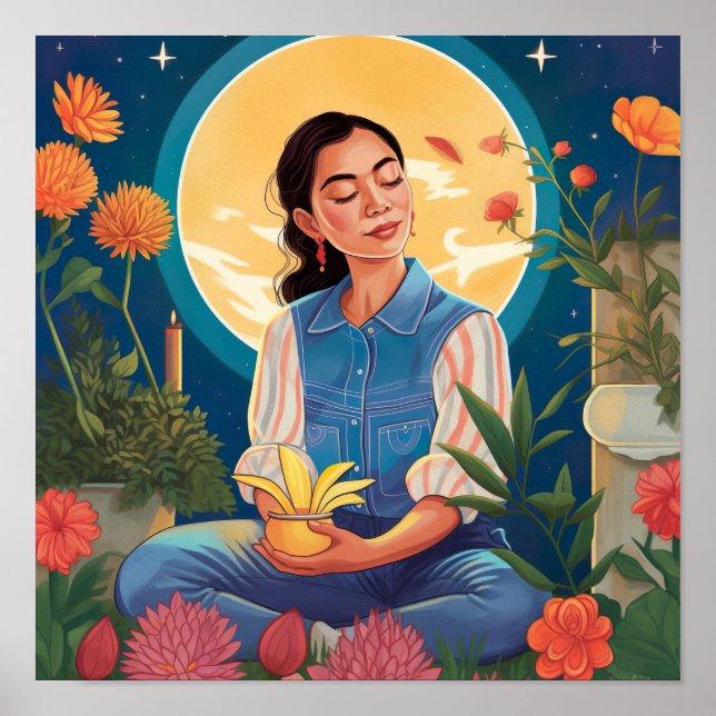 Affiche Honorer ses ancêtres et la lune Imprimer (Devant)