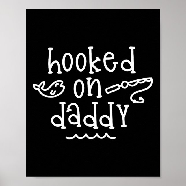 Affiche Hook Sur Daddy Funny Pêcheur Fête des pères de pêc (Devant)