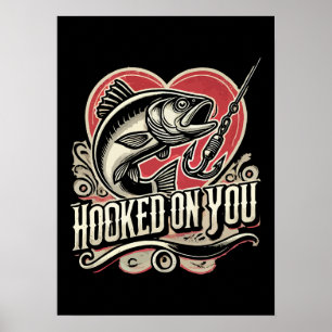 Affiche Hooked On You - Saint Valentin Pêche