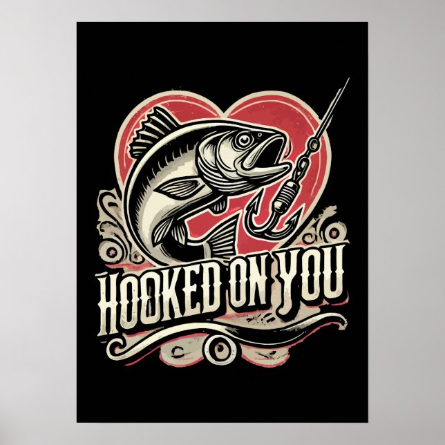 Affiche Hooked On You - Saint Valentin Pêche (Devant)