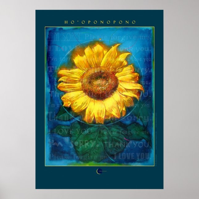 Affiche Hooponopono Sunflower Cleansing (Devant)