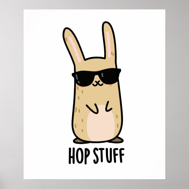 Affiche Hop Stuff Funny Lapin Lapin Pun (Devant)