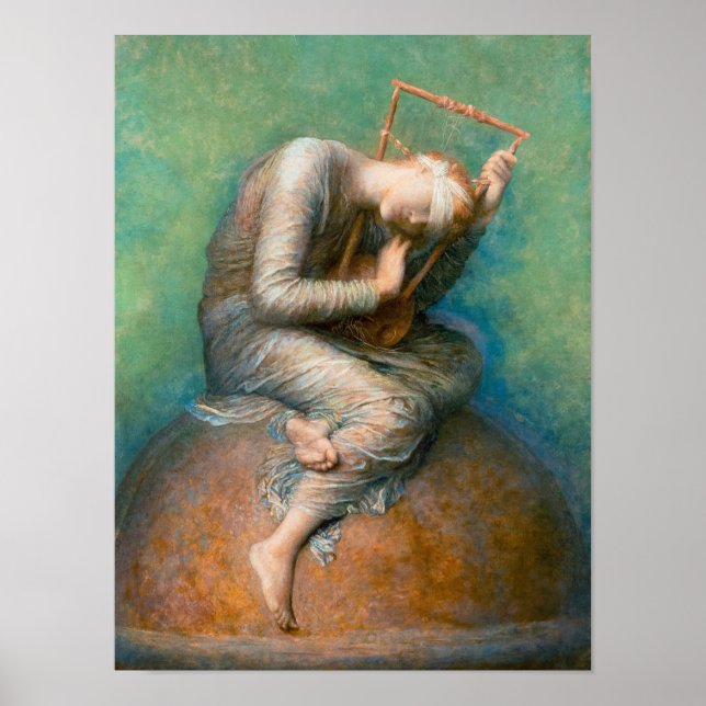 Affiche Hope, 1886 par George Frederic Watts (Devant)