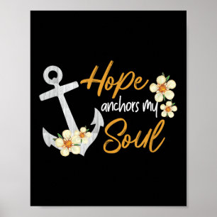 Affiche Hope Ancres My Soul Inspirational Christian Bible