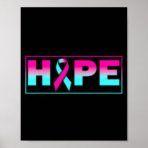 Affiche Hope Brca Sensibilisation Cancer du sein Pink Ribb