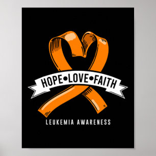 Affiche Hope Faith Loth Leukemia Sensibilisation au cancer