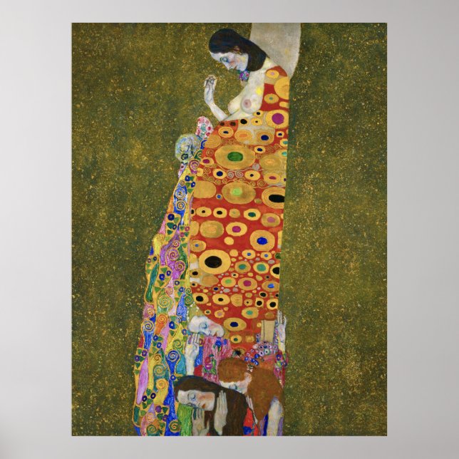 Affiche Hope II de Gustav Klimt (1907-1908) (Devant)