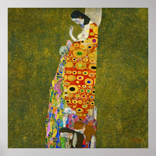 Affiche Hope, II — Gustav Klimt (1907-08) (Devant)