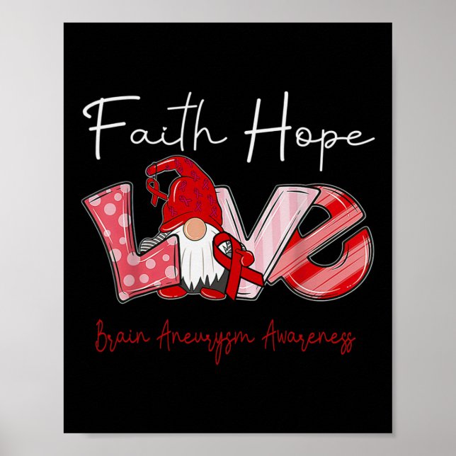 Affiche Hope Love Cerveau Aneurysm Sensibilisation 2 (Devant)