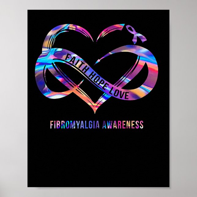 Affiche Hope Love Fibromyalgia Awareness 2 (Devant)
